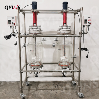 連續反應釜 四氟釜蓋耐腐蝕軸套機械密封20L、30L、50L、100L